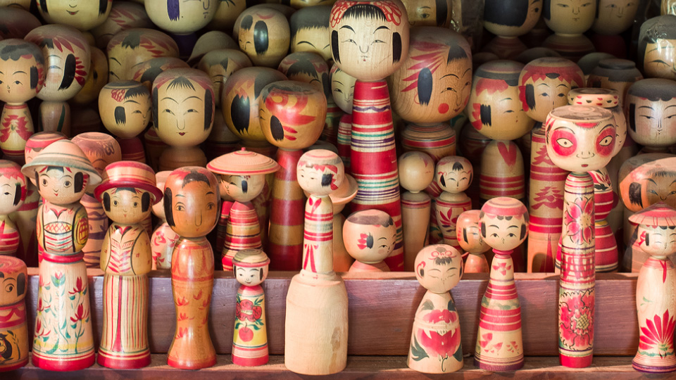 Unfinished hot sale kokeshi dolls